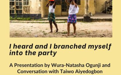 Ogunji to Discuss Evolution of Her Performance Art